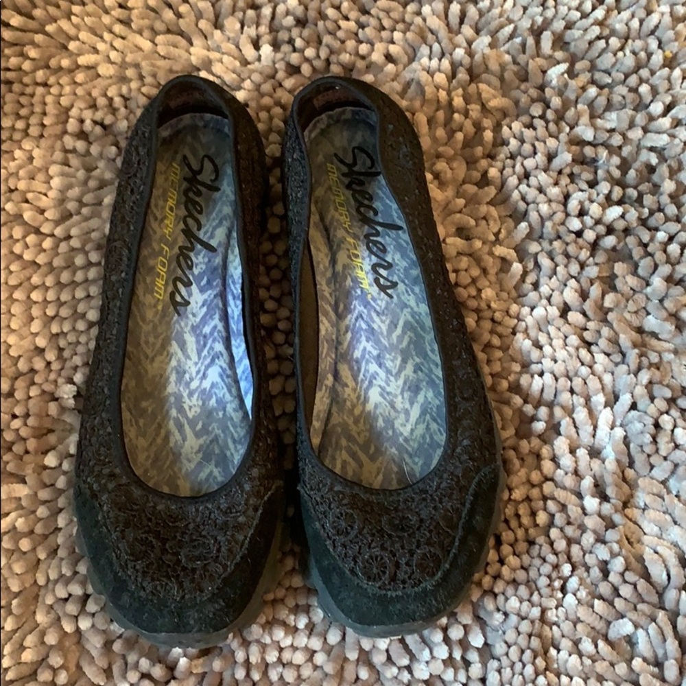 Sketches black ballet flats